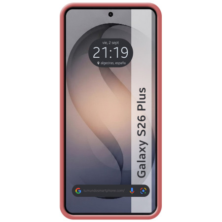 Funda Silicona Líquida Ultra Suave para Samsung Galaxy S26+ Plus 5G color Rosa