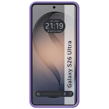 Funda Silicona Líquida Ultra Suave para Samsung Galaxy S26 Ultra 5G color Morada