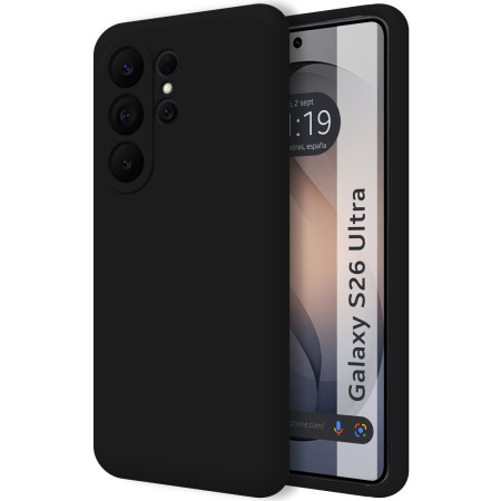 Funda Silicona Líquida Ultra Suave para Samsung Galaxy S26 Ultra 5G color Negra