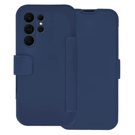 Funda Silicona Suave con Tapa para Samsung Galaxy S26 Ultra 5G color Azul