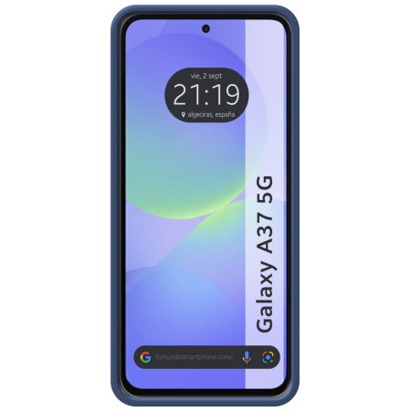 Funda Silicona Líquida Ultra Suave para Samsung Galaxy A37 5G color Azul