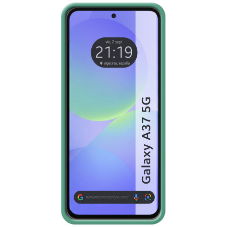 Funda Silicona Líquida Ultra Suave para Samsung Galaxy A37 5G color Verde