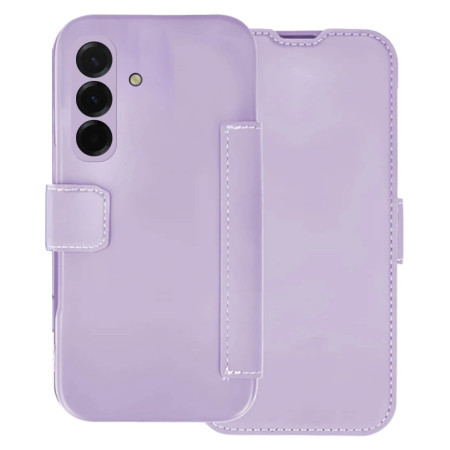 Funda Silicona Suave con Tapa para Samsung Galaxy A37 5G color Morada