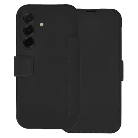 Funda Silicona Suave con Tapa para Samsung Galaxy A37 5G color Negra