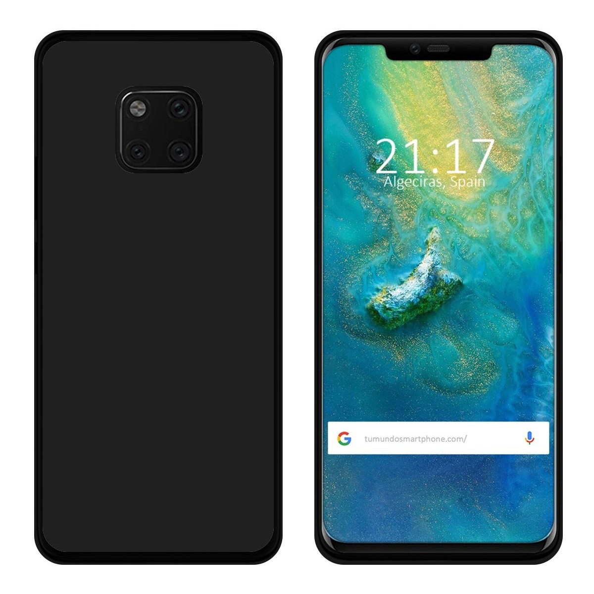 Funda Gel Tpu para Huawei Mate 20 Pro Color Negra