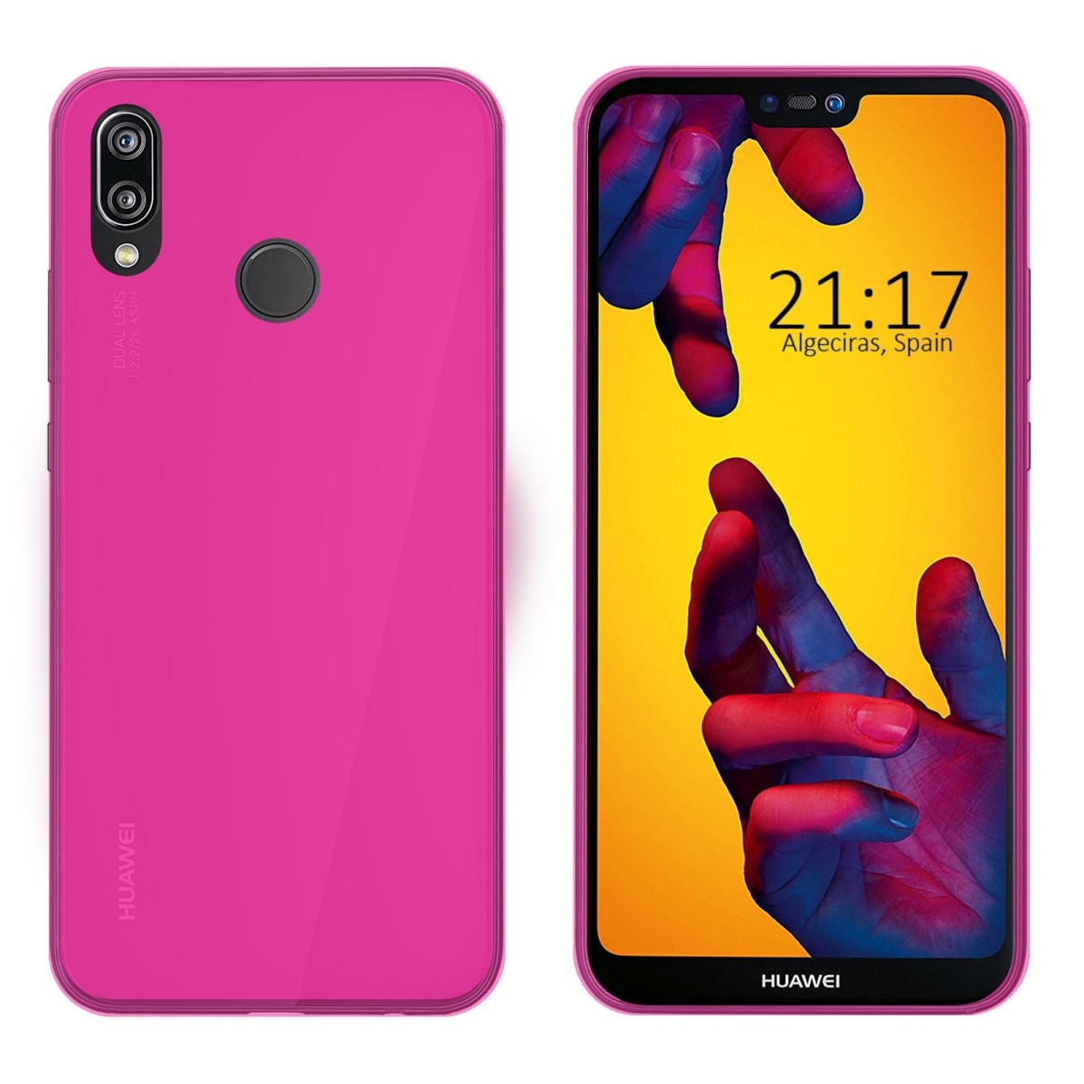Funda Gel Tpu para Huawei P20 Lite Color Rosa