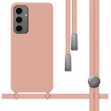 Funda Silicona Líquida con Cordón para Samsung Galaxy S26+ Plus 5G color Rosa