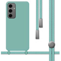 Funda Silicona Líquida con Cordón para Samsung Galaxy A57 5G color Verde