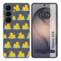 Funda Silicona Transparente para Samsung Galaxy S26 5G diseño Pato Dibujos
