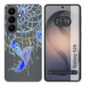 Funda Silicona Transparente para Samsung Galaxy S26 5G diseño Plumas Dibujos