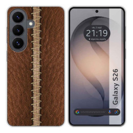 Funda Silicona para Samsung Galaxy S26 5G diseño Cuero 01...
