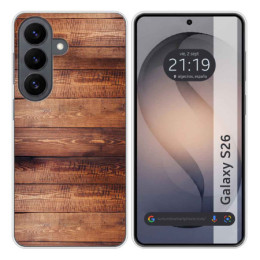Funda Silicona para Samsung Galaxy S26 5G diseño Madera...
