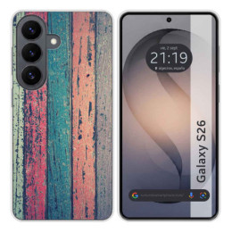 Funda Silicona para Samsung Galaxy S26 5G diseño Madera...