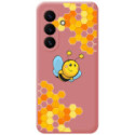 Funda Silicona Líquida Rosa para Samsung Galaxy S26 5G diseño Abeja Dibujos