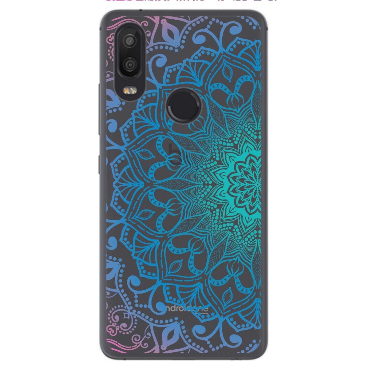Funda Gel Transparente para Bq Aquaris X2 / X2 Pro Diseño Mandala Dibujos