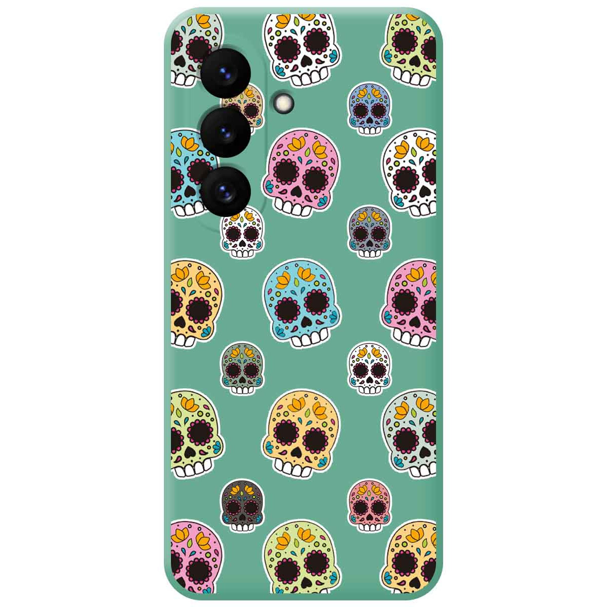 Funda Silicona Líquida Verde para Samsung...