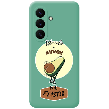 Funda Silicona Líquida Verde para Samsung Galaxy S26 5G diseño Culo Natural Dibujos