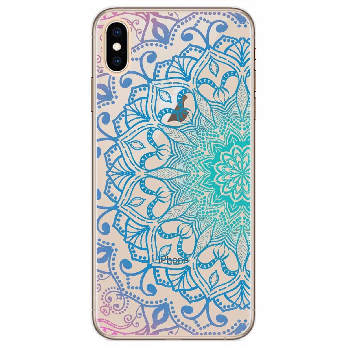 Funda Gel Transparente para Huawei Honor 7C / Y7 2018 Diseño Mandala Dibujos