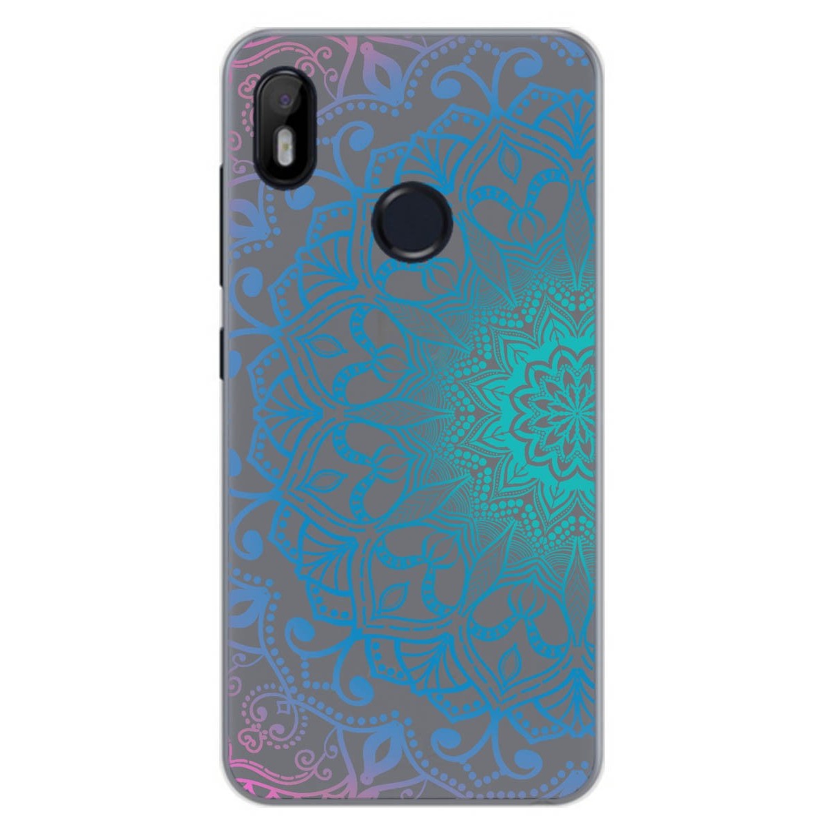 Funda Gel Transparente para Huawei P Smart Diseño Mandala Dibujos