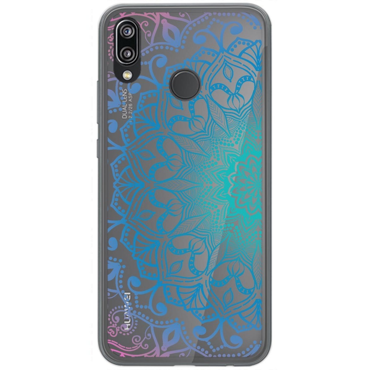 Funda Gel Transparente para Huawei P20 Lite Diseño Mandala Dibujos