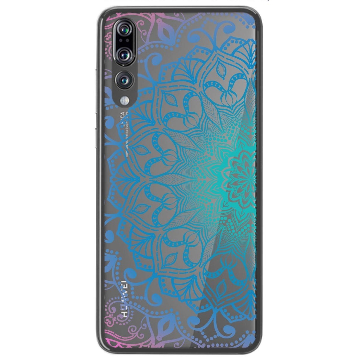 Funda Gel Transparente para Huawei P20 Pro Diseño Mandala Dibujos