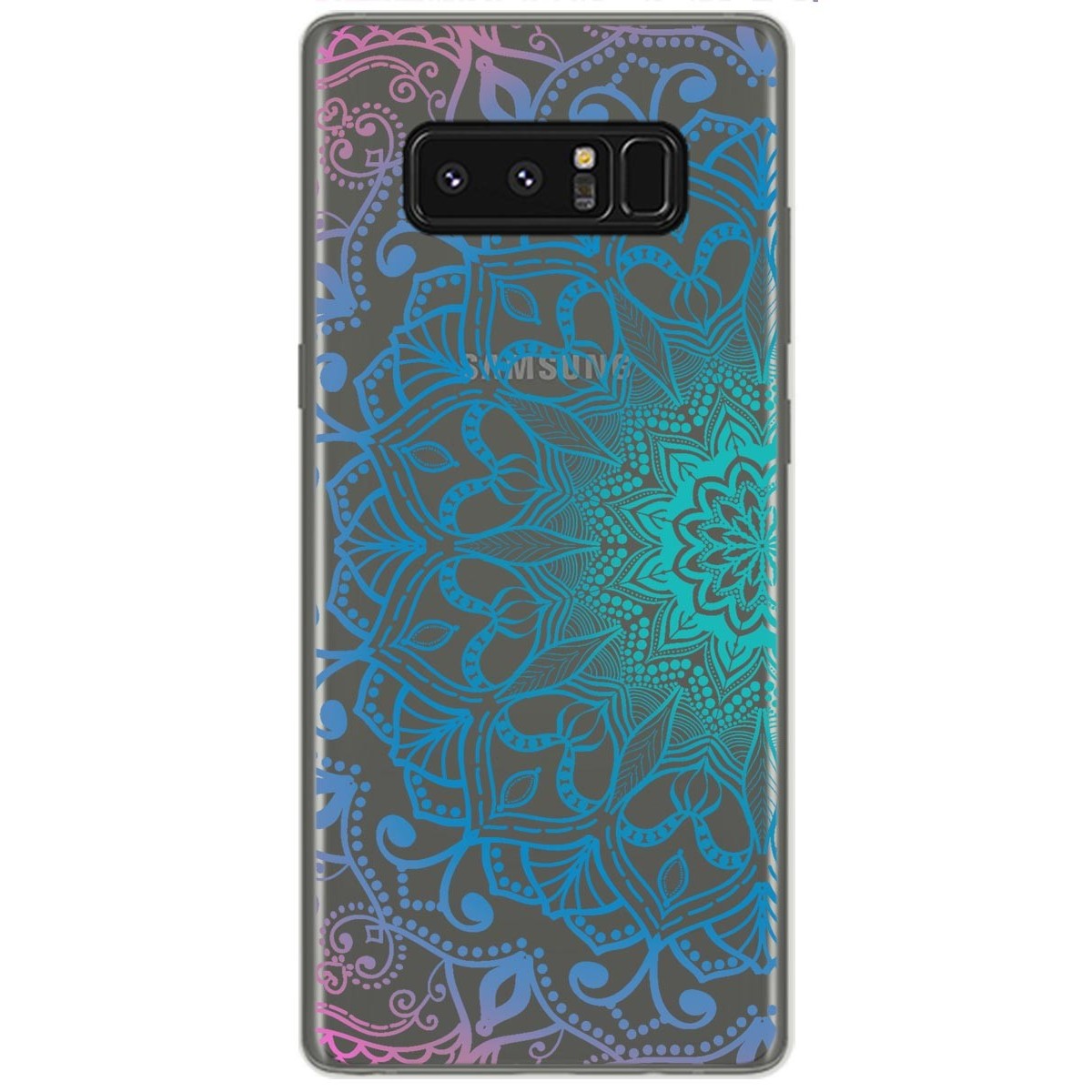 Funda Gel Transparente para Samsung Galaxy Note 8 Diseño Mandala Dibujos