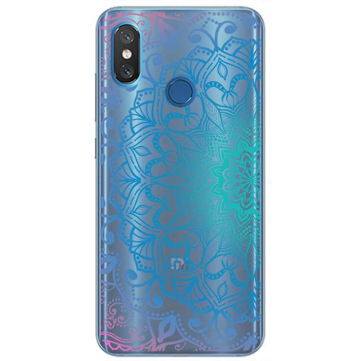 Funda Gel Transparente para XIAOMI Mi 8 diseño Mandala Dibujos