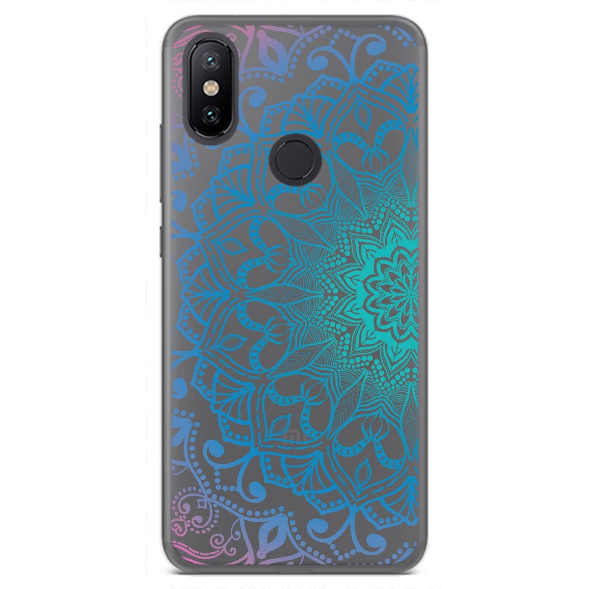 Funda Gel Transparente para Xiaomi Mi 6X / Mi A2 Diseño Mandala Dibujos