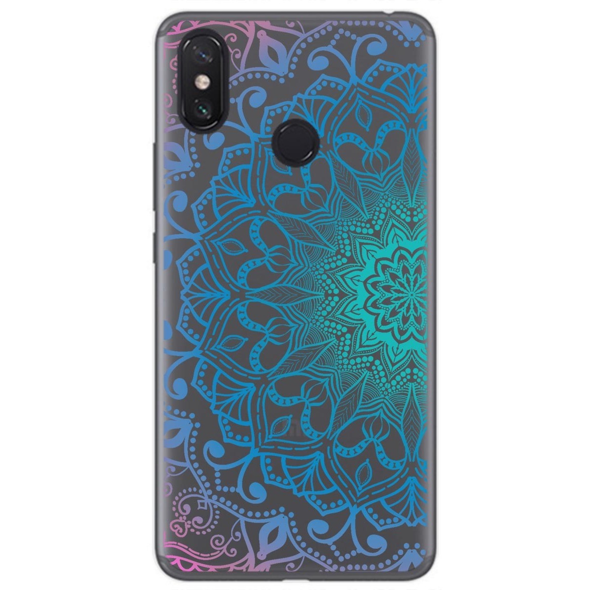 Funda Gel Transparente para Xiaomi Mi Max 3 Diseño Mandala Dibujos