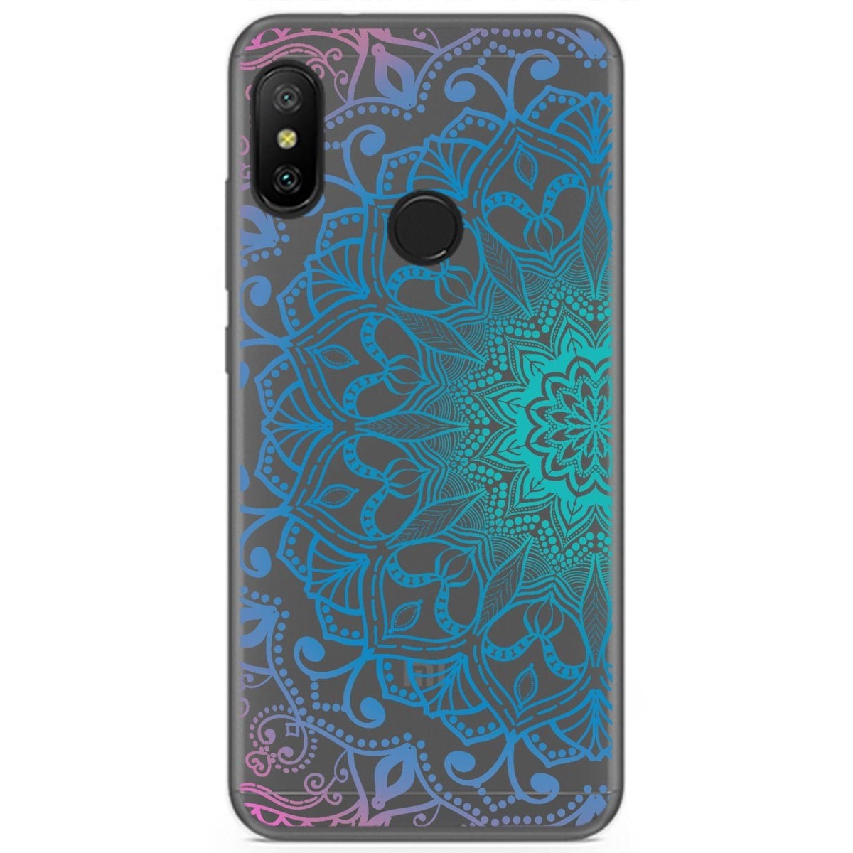 Funda Gel Transparente para Xiaomi Redmi 6 Pro / Mi A2 Lite Diseño Mandala Dibujos