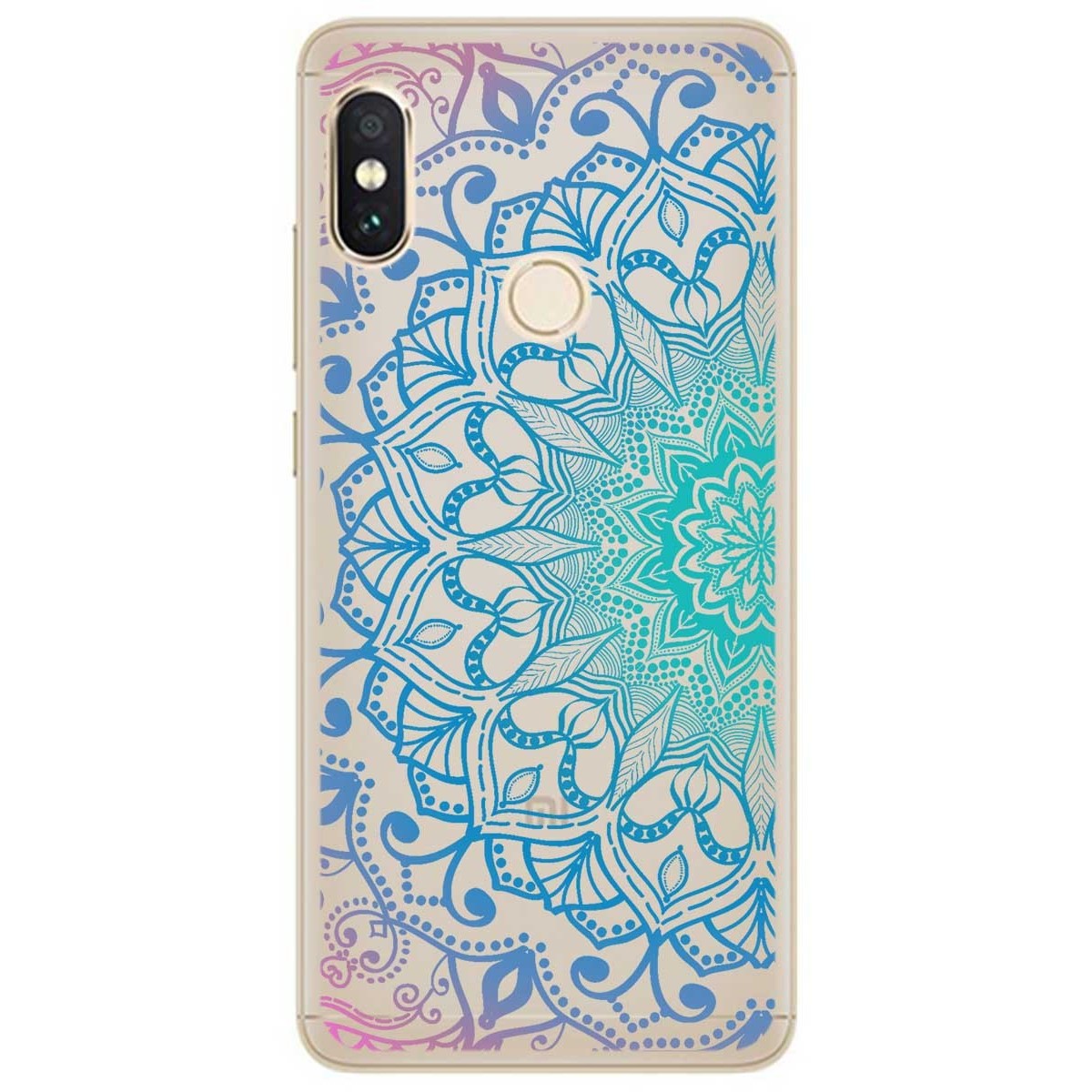 Funda Gel Transparente para Xiaomi Redmi Note 5 / Note 5 Pro Diseño Mandala Dibujos