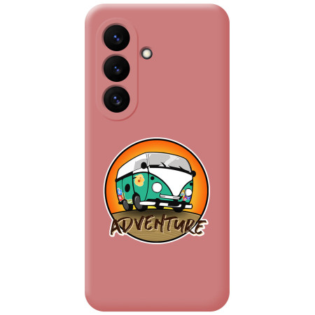Funda Silicona Líquida Rosa para Samsung Galaxy S26+ Plus 5G diseño Adventure Dibujos