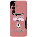 Funda Silicona Líquida Rosa para Samsung Galaxy S26+ Plus 5G diseño Vaca Dibujos