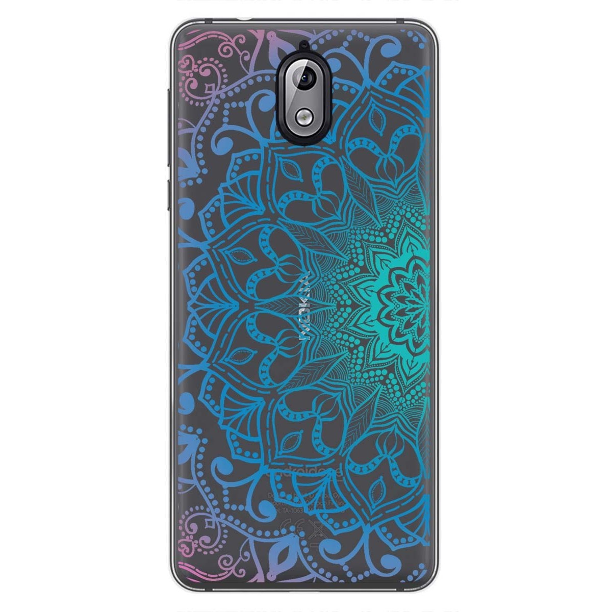 Funda Gel Transparente para Nokia 3.1 (2018) diseño Mandala Dibujos