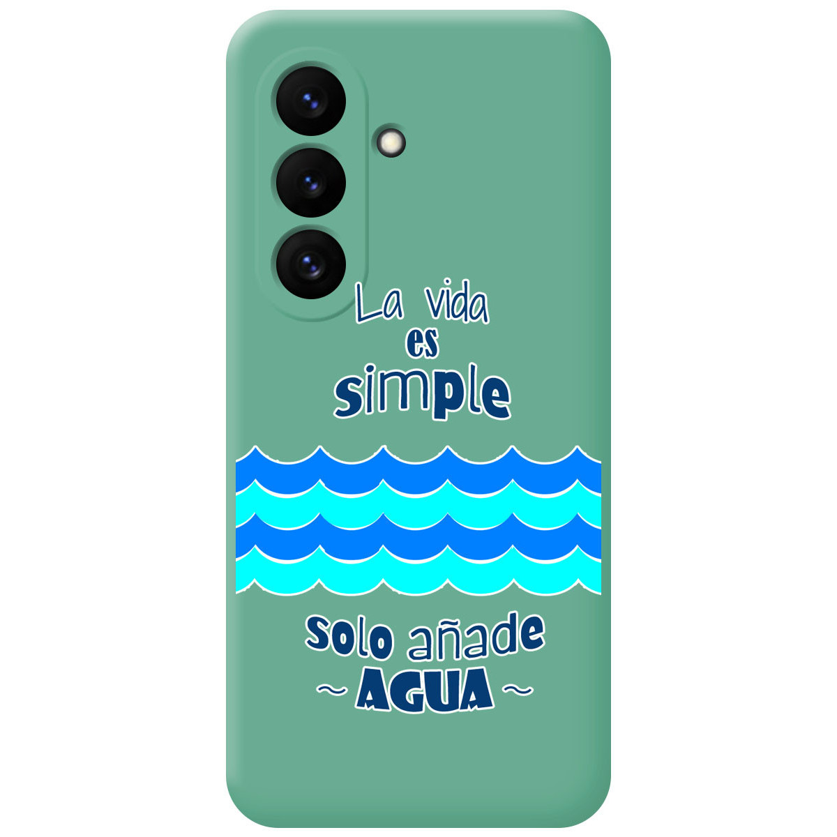 Funda Silicona Líquida Verde para Samsung...