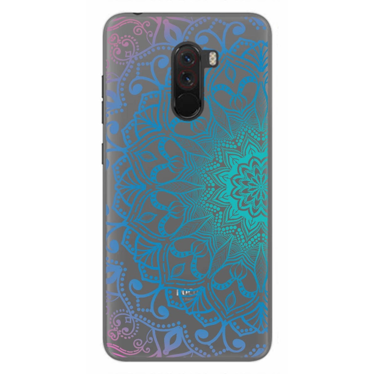 Funda Gel Transparente para Xiaomi Pocophone F1 Diseño Mandala Dibujos
