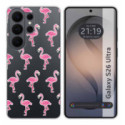 Funda Silicona Transparente para Samsung Galaxy S26 Ultra 5G diseño Flamenco Dibujos