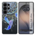Funda Silicona Transparente para Samsung Galaxy S26 Ultra 5G diseño Plumas Dibujos