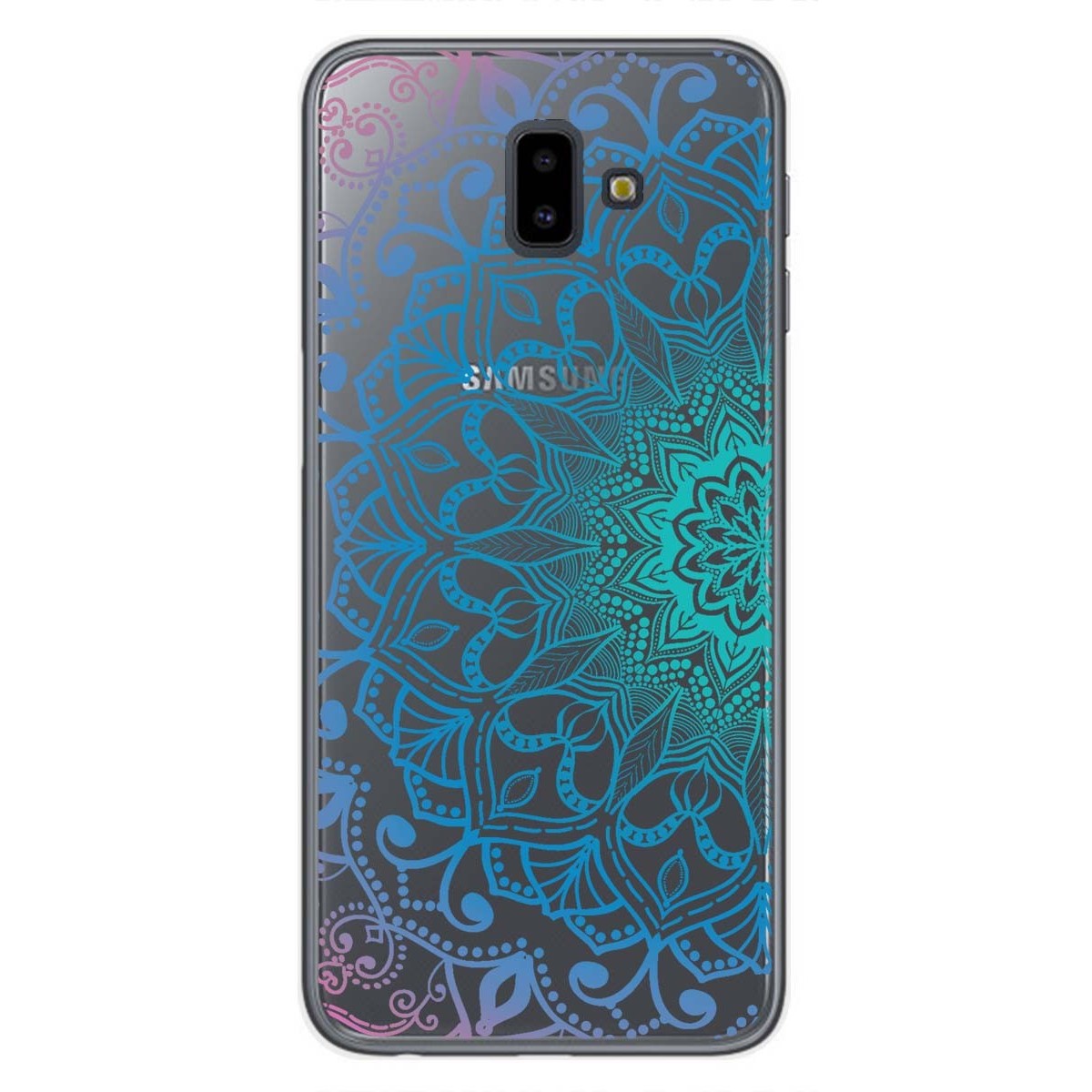 Funda Gel Transparente para Samsung Galaxy J6+ Plus Diseño Mandala Dibujos