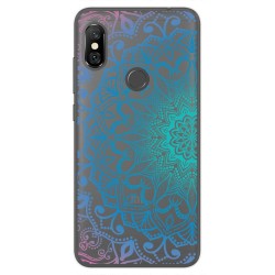 Funda Gel Transparente para XIAOMI REDMI NOTE 6 PRO diseño Mandala Dibujos