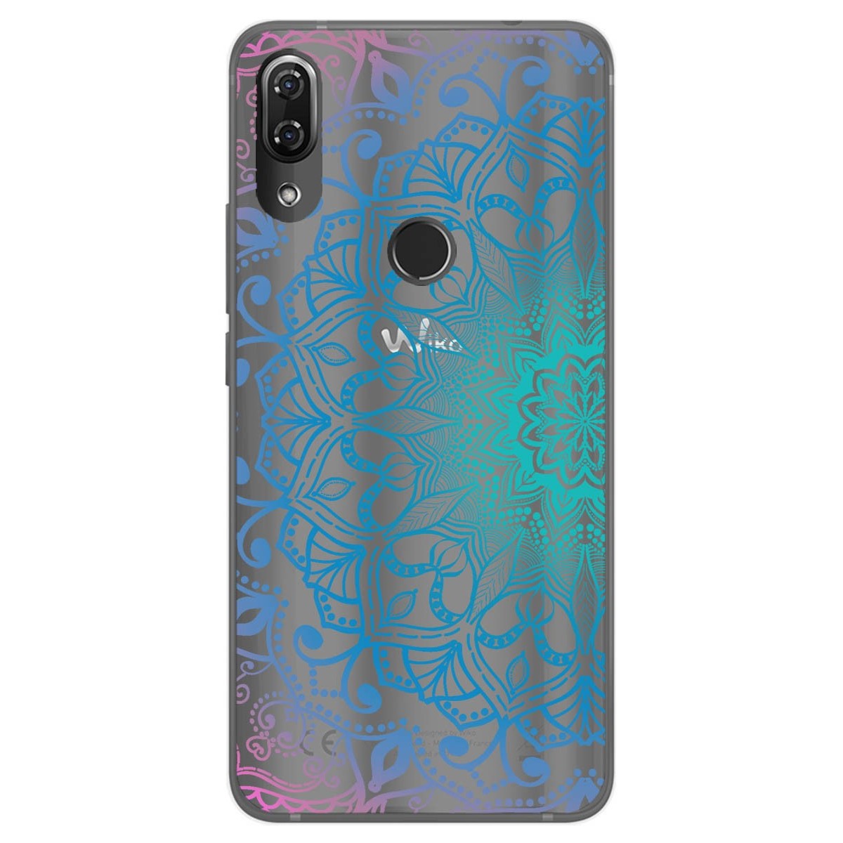 Funda Gel Transparente para Wiko View2 Pro Diseño Mandala Dibujos