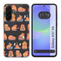 Funda Silicona Transparente para Samsung Galaxy A37 5G diseño Capibara 01 Dibujos