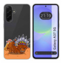 Funda Silicona Transparente para Samsung Galaxy A37 5G diseño Bufalo Dibujos