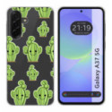 Funda Silicona Transparente para Samsung Galaxy A37 5G diseño Cactus Dibujos