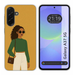 Funda Silicona para Samsung Galaxy A37 5G diseño Mujer 02...