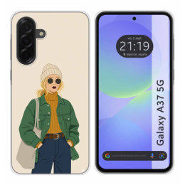 Funda Silicona para Samsung Galaxy A37 5G diseño Mujer 03...
