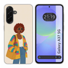 Funda Silicona para Samsung Galaxy A37 5G diseño Mujer 05...