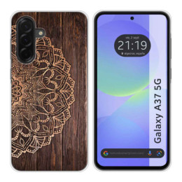 Funda Silicona para Samsung Galaxy A37 5G diseño Madera...