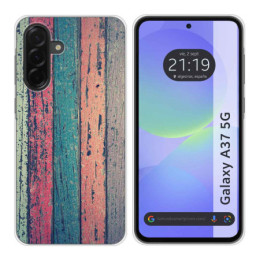 Funda Silicona para Samsung Galaxy A37 5G diseño Madera...