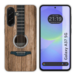 Funda Silicona para Samsung Galaxy A37 5G diseño Madera...